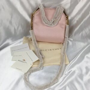 Stella McCartney Pink Crossbody Bag with Gold Chain